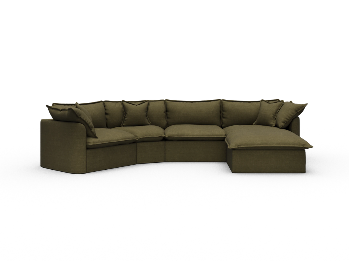 Tamarama Sectional Sofa - Forest Walk / 4 Sections / Extra Wide