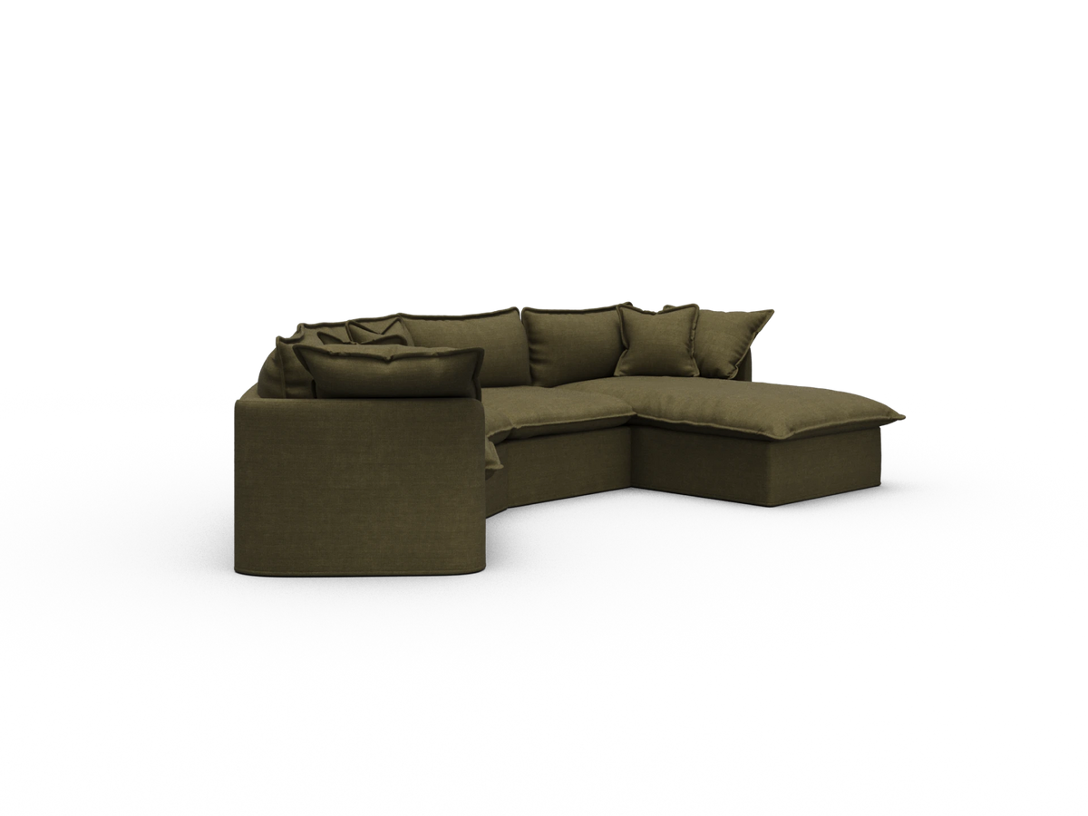 Tamarama Sectional Sofa - Forest Walk / 4 Sections / Extra Wide