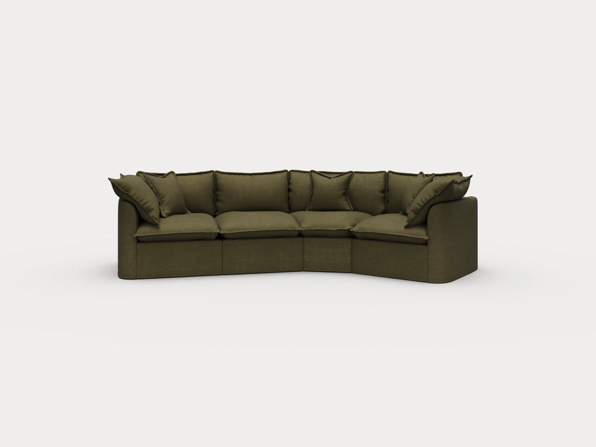 Tamarama Sectional Sofa - Forest Walk / 4 Sections / Regular