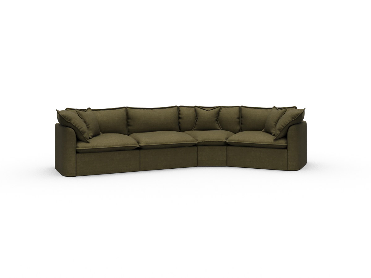 Tamarama Sectional Sofa - Forest Walk / 4 Sections / Extra Wide