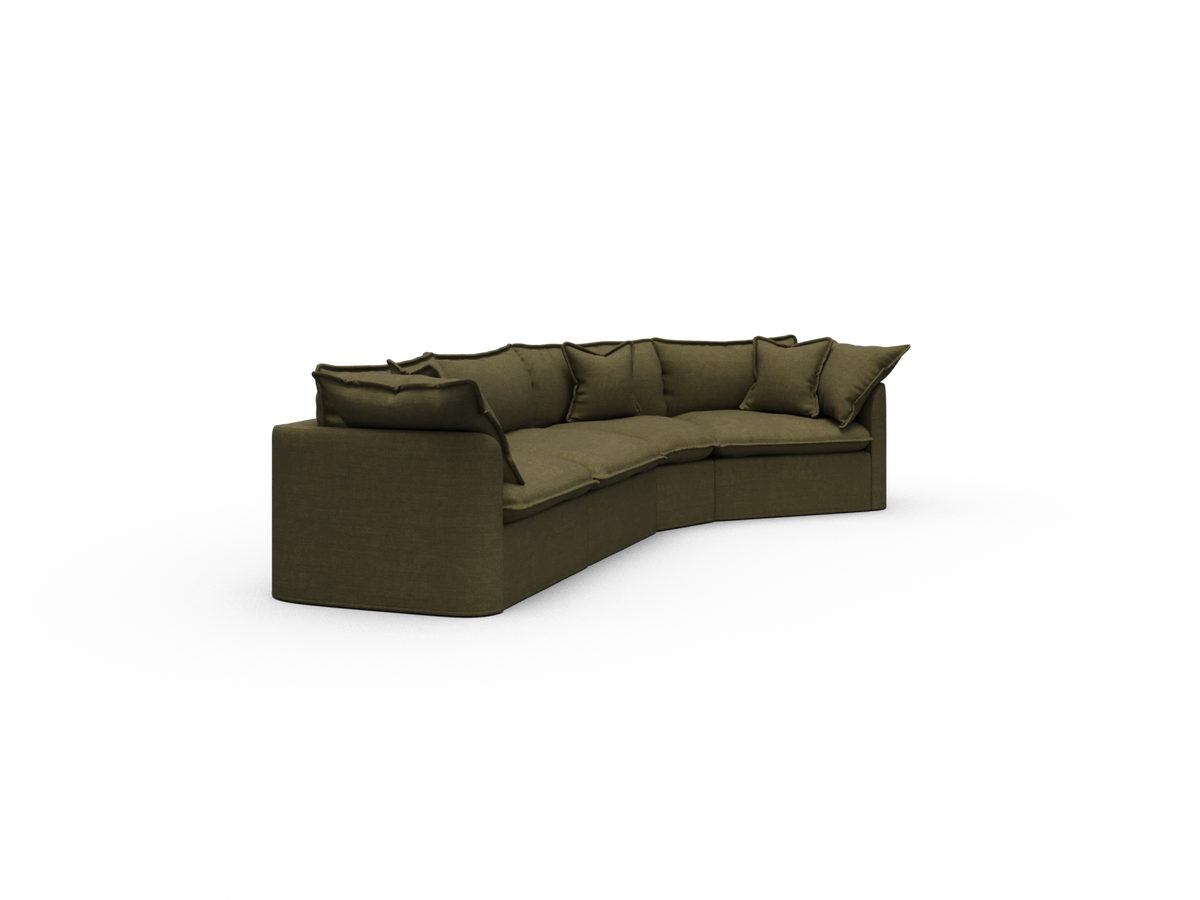 Tamarama Sectional Sofa - Forest Walk / 4 Sections / Extra Wide