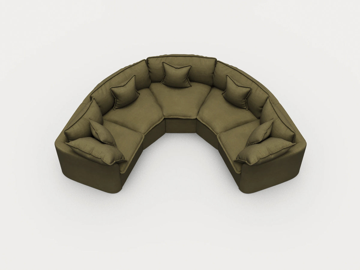 Tamarama Sectional Sofa - Forest Walk / 5 Sections / Regular
