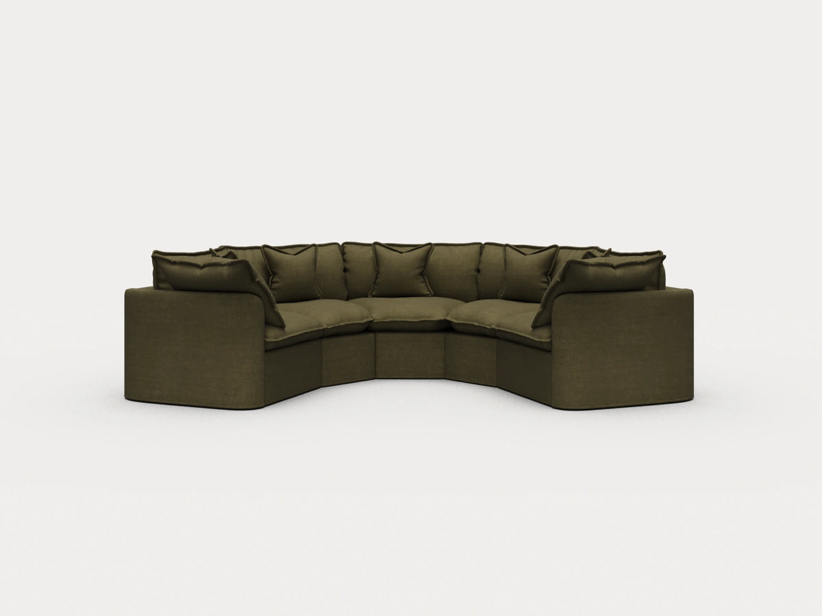 Tamarama Sectional Sofa - Forest Walk / 5 Sections / Regular