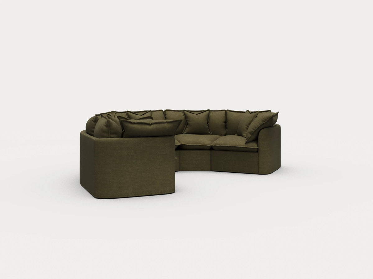 Tamarama Sectional Sofa - Forest Walk / 5 Sections / Regular