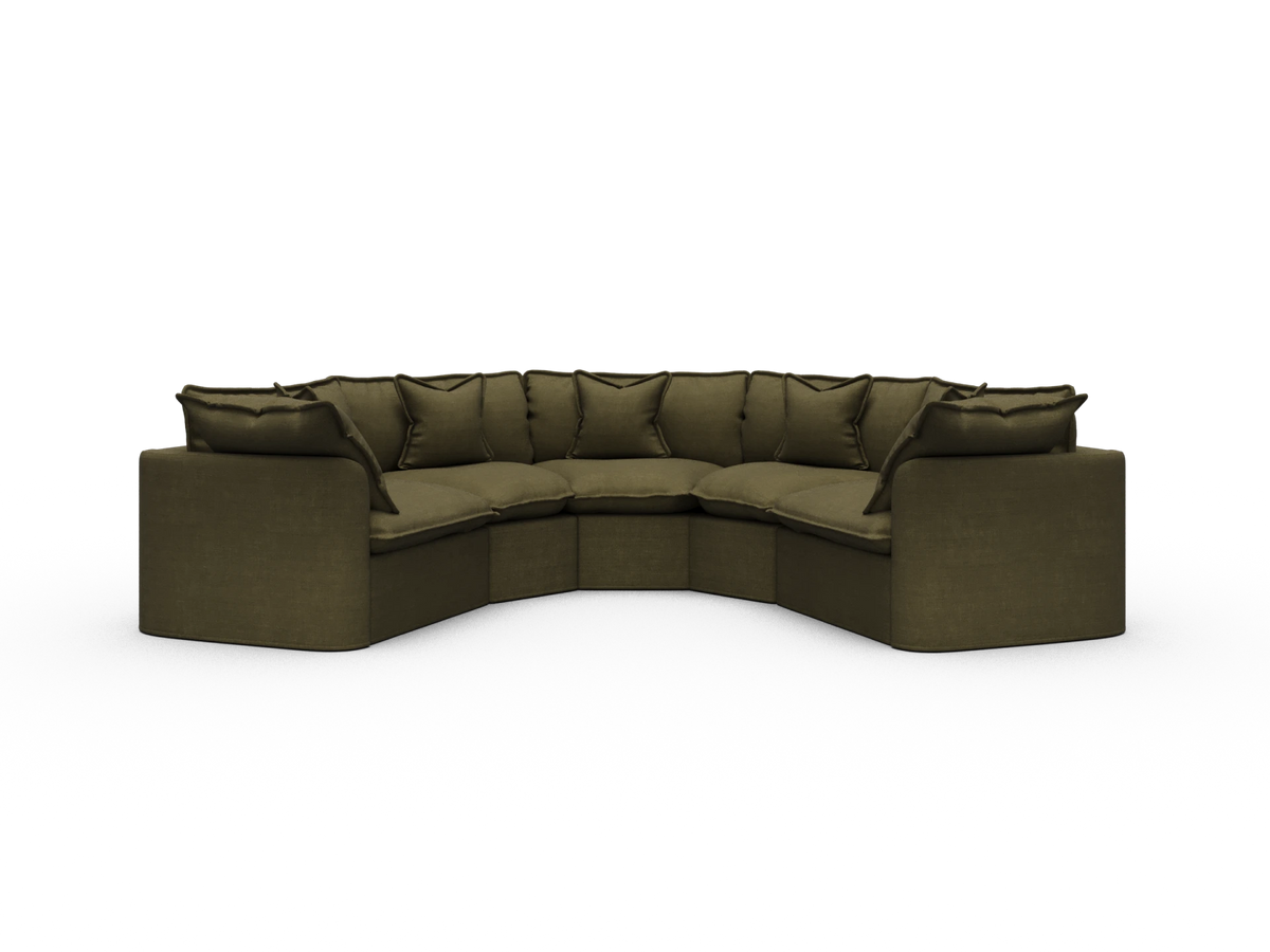 Tamarama Sectional Sofa - Forest Walk / 5 Sections / Extra Wide