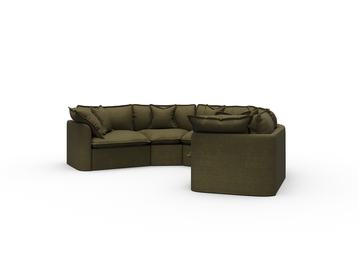 Tamarama Sectional Sofa - Forest Walk / 5 Sections / Extra Wide