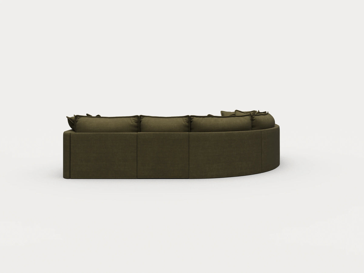 Tamarama Sectional Sofa - Forest Walk / 5 Sections with Chaise / Regular