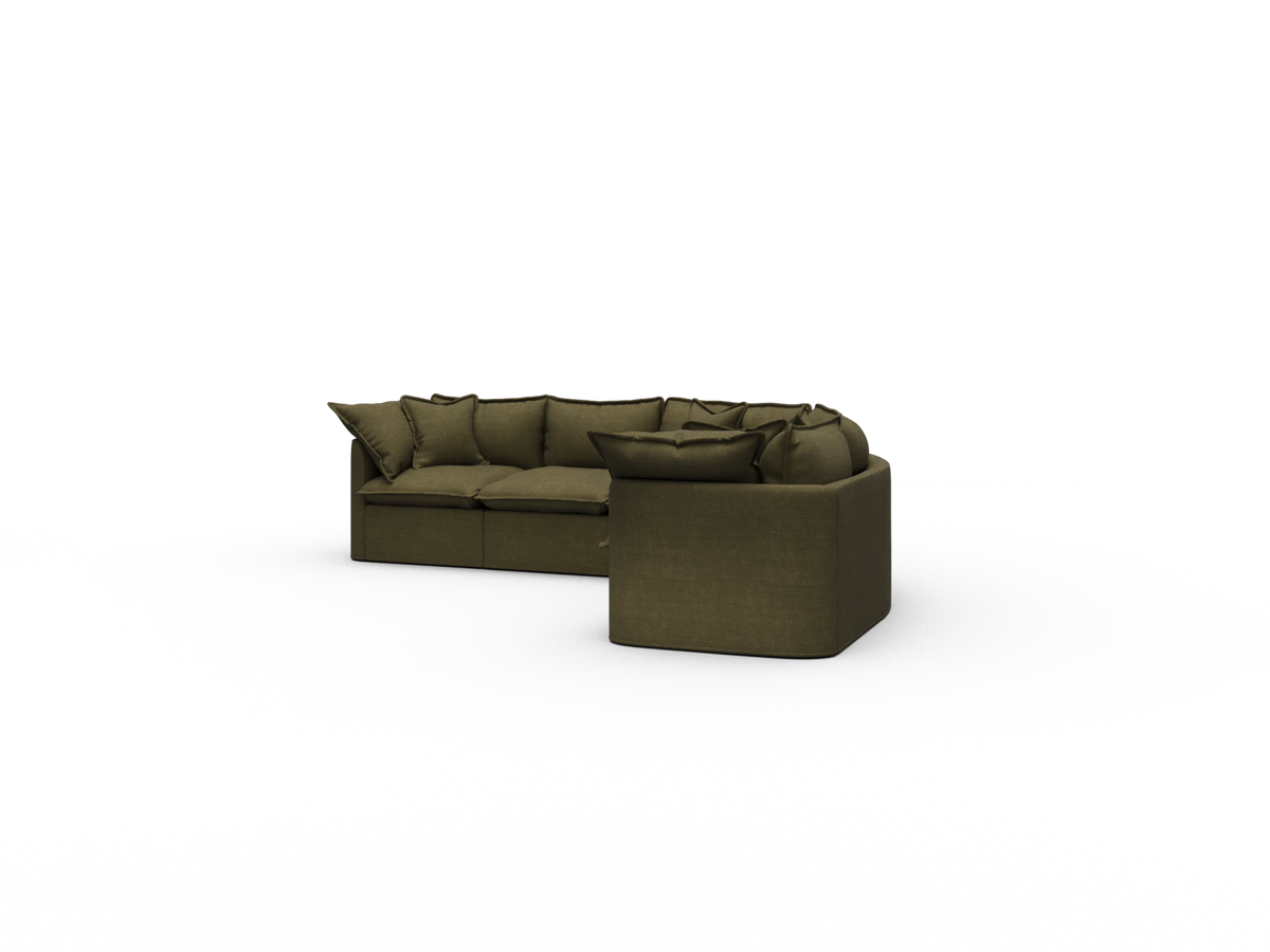 Tamarama Sectional Sofa - Forest Walk / 5 Sections / Regular
