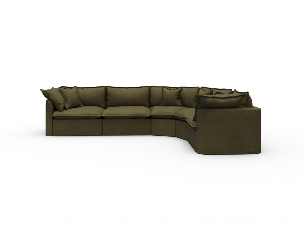 Tamarama Sectional Sofa - Forest Walk / 5 Sections / Extra Wide