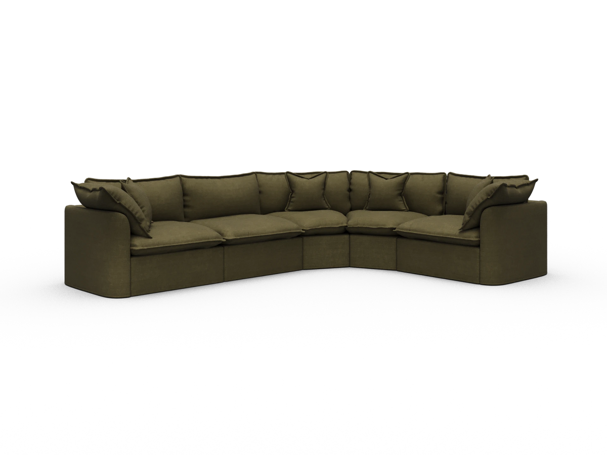 Tamarama Sectional Sofa - Forest Walk / 5 Sections / Extra Wide