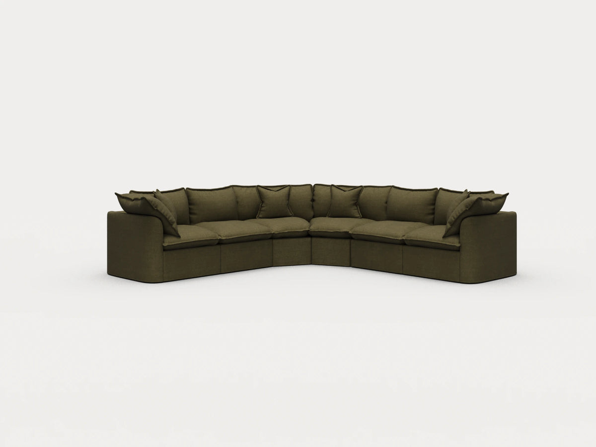 Tamarama Sectional Sofa - Forest Walk / 6 Sections / Regular