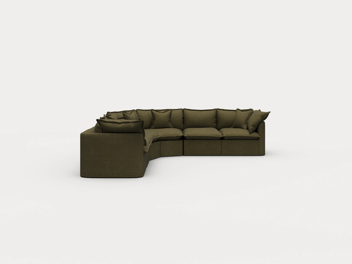 Tamarama Sectional Sofa - Forest Walk / 6 Sections / Regular