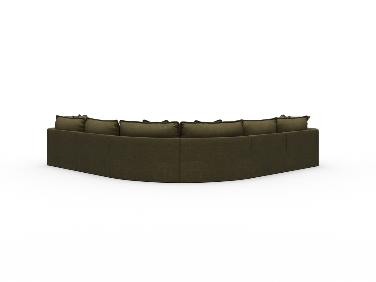 Tamarama Sectional Sofa - Forest Walk / 6 Sections / Extra Wide