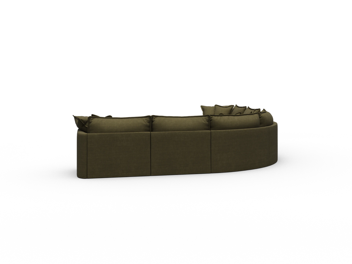 Tamarama Sectional Sofa - Forest Walk / 6 Sections / Extra Wide