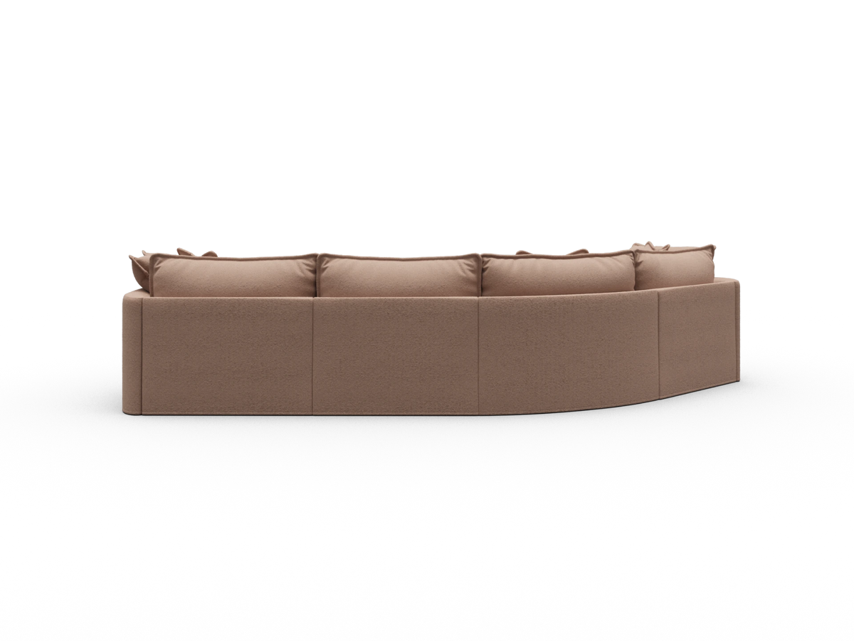 Tamarama Sectional Sofa - Pebble Beach (Luxe) / 4 Sections / Extra Wide