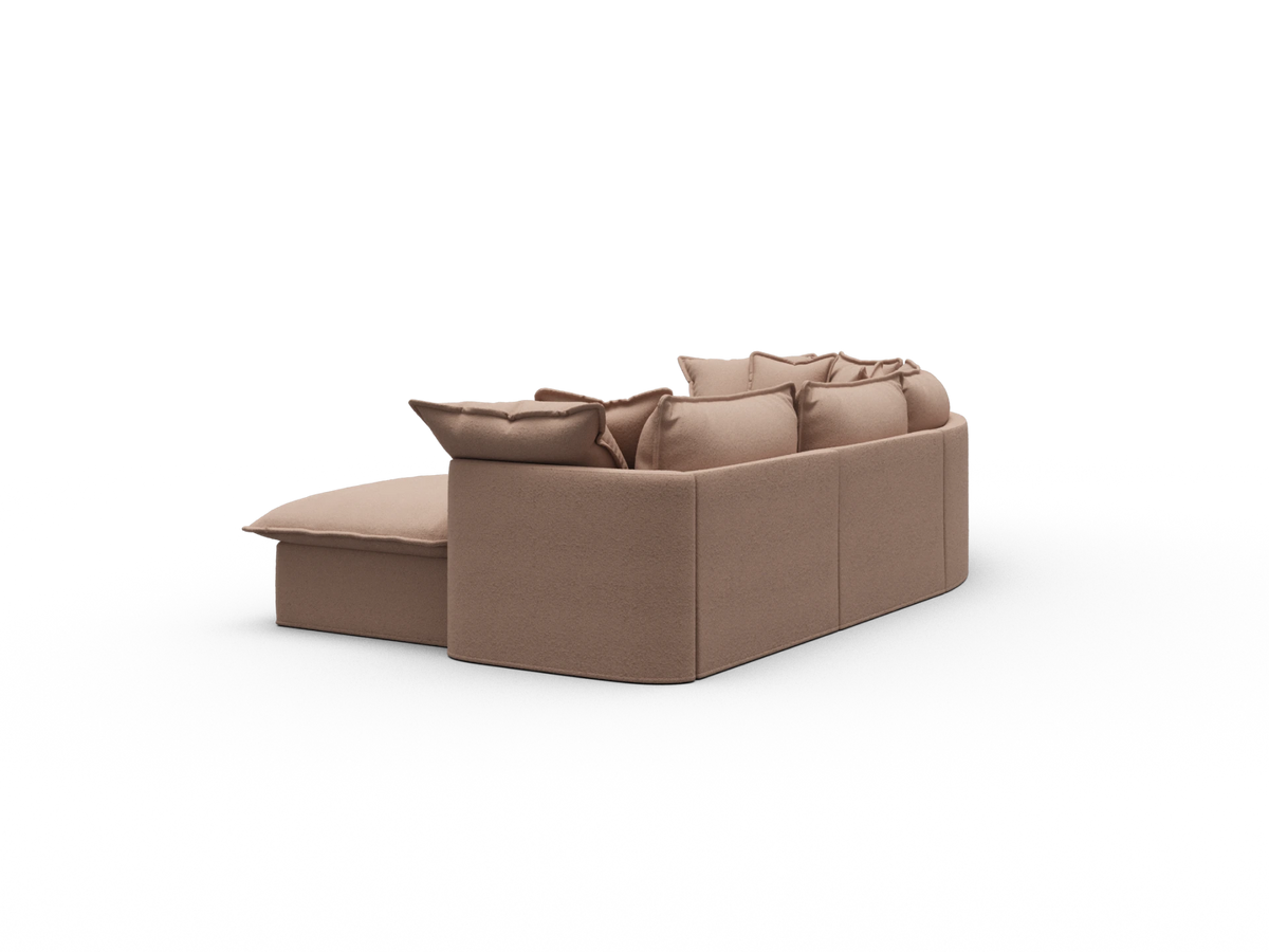 Tamarama Sectional Sofa - Pebble Beach (Luxe) / 4 Sections / Extra Wide