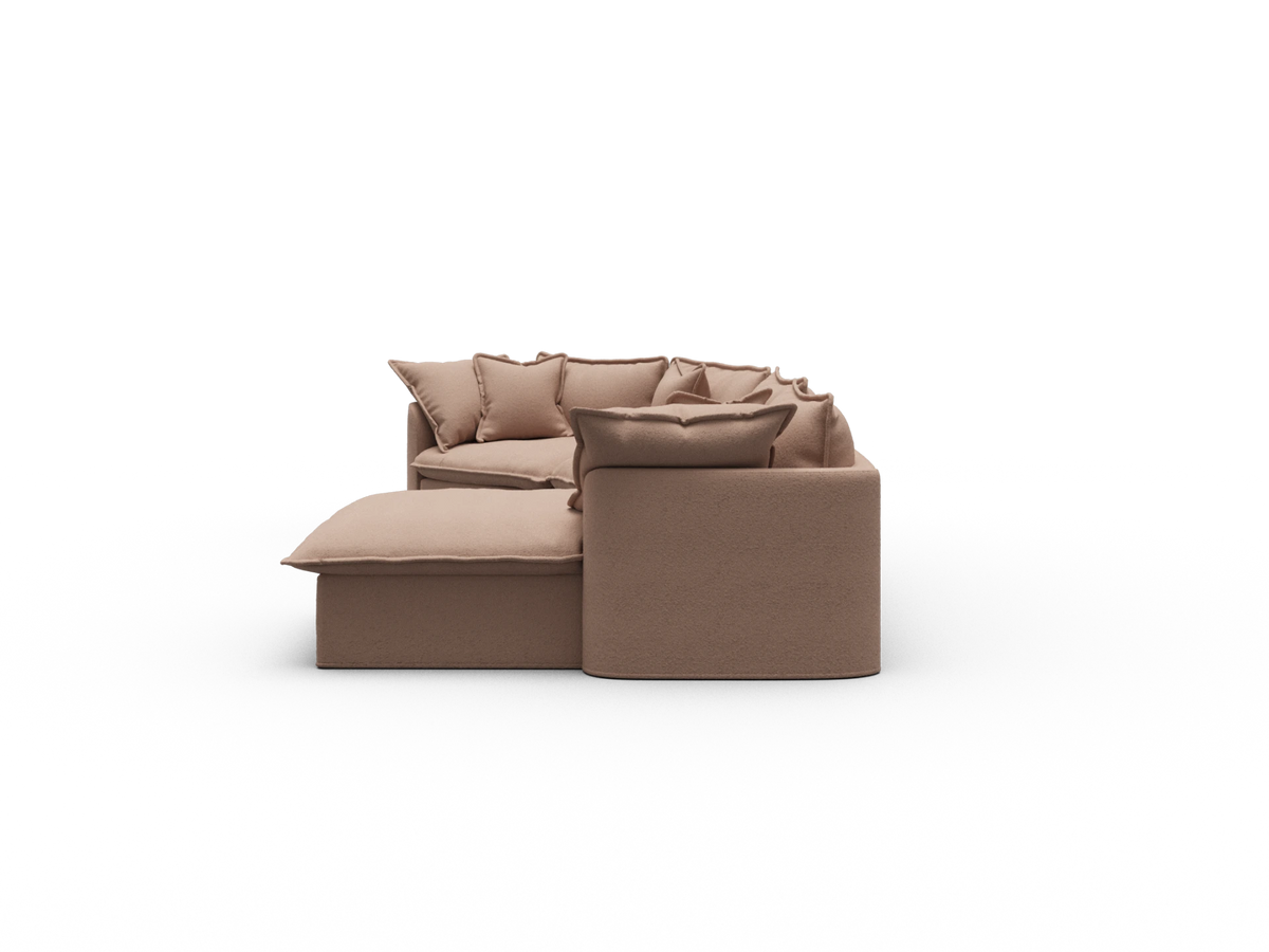 Tamarama Sectional Sofa - Pebble Beach (Luxe) / 4 Sections / Extra Wide