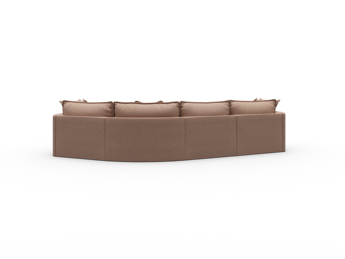Tamarama Sectional Sofa - Pebble Beach (Luxe) / 4 Sections / Extra Wide