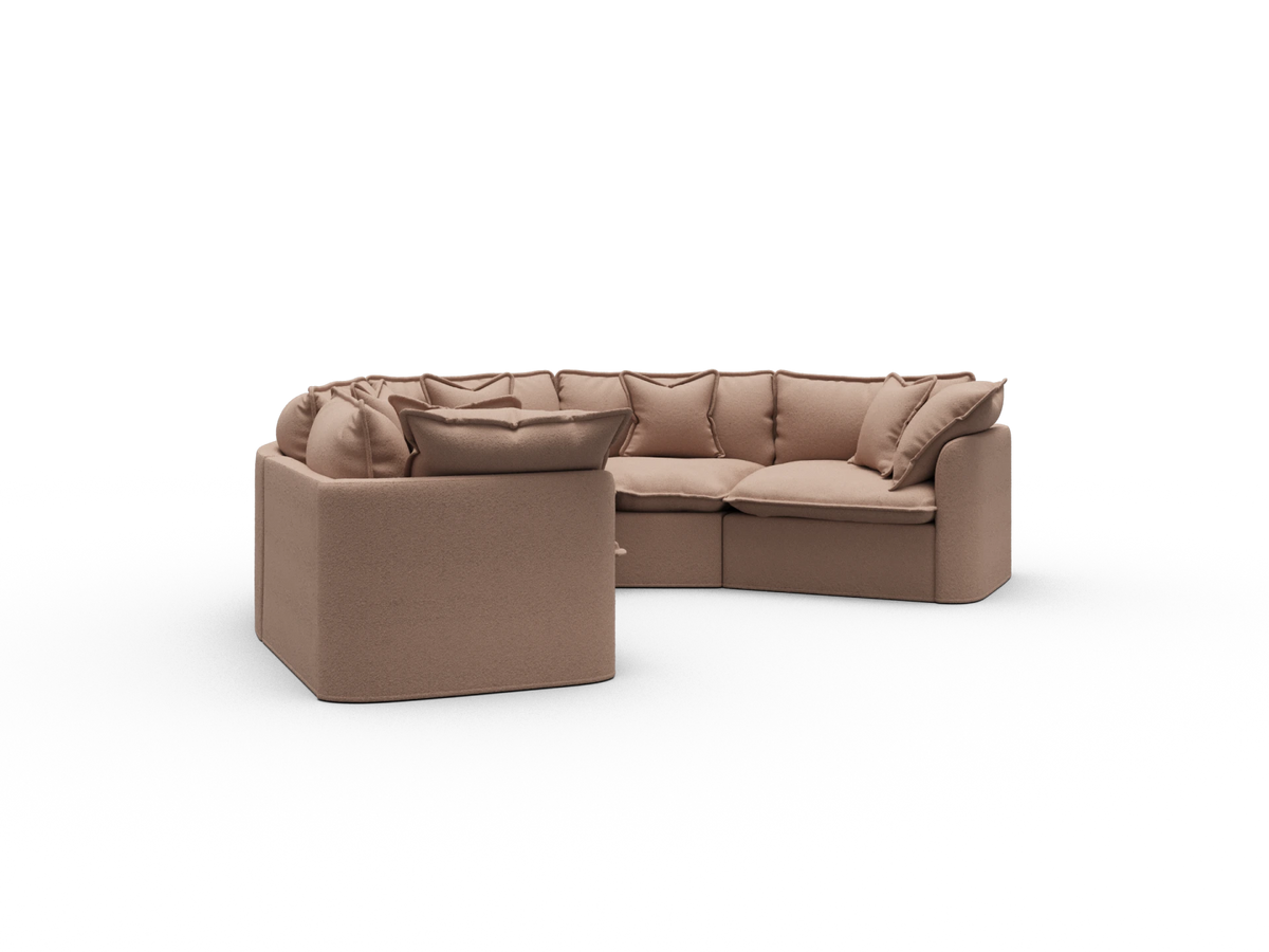 Tamarama Sectional Sofa - Pebble Beach (Luxe) / 5 Sections / Extra Wide