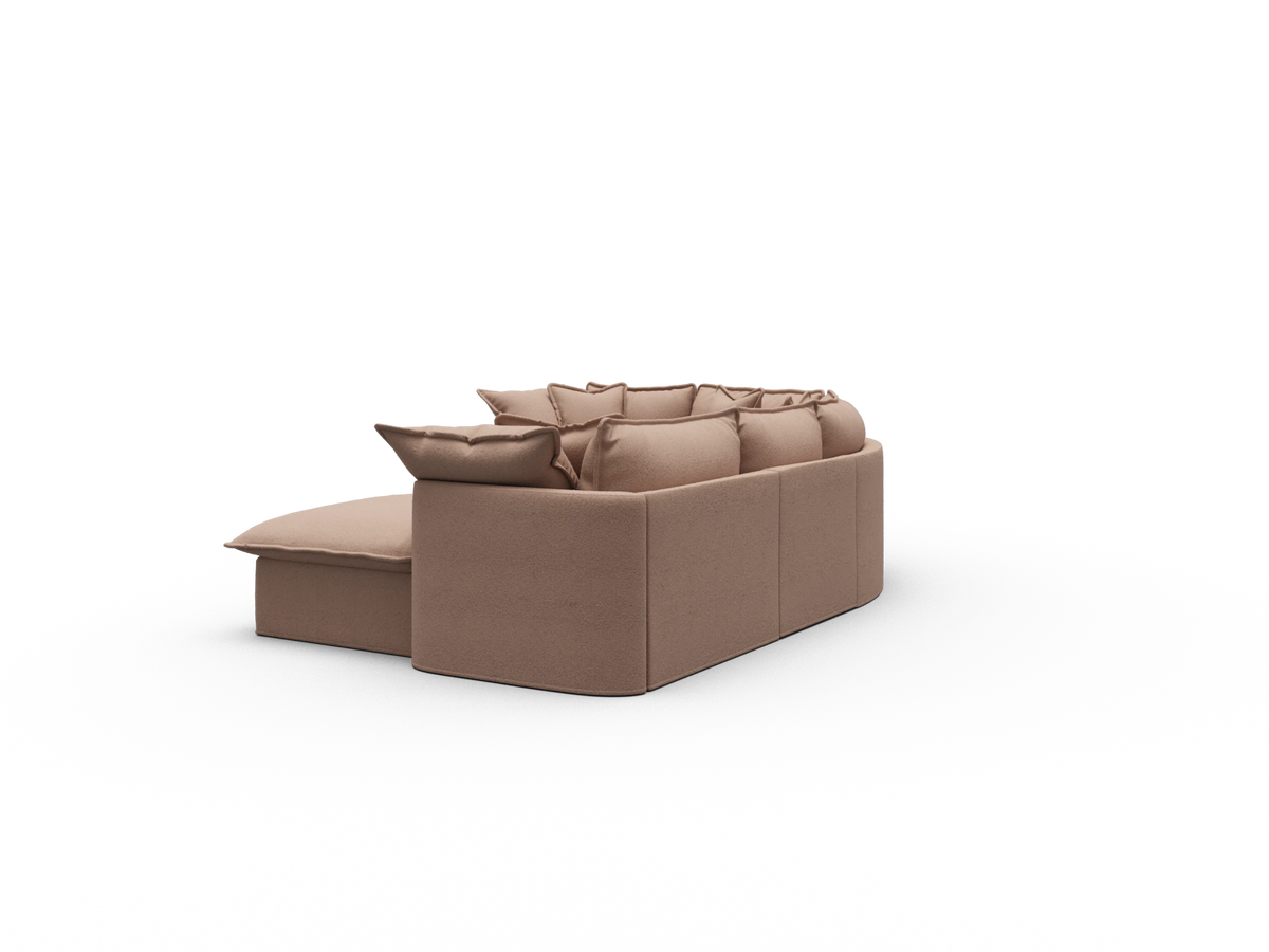 Tamarama Sectional Sofa - Pebble Beach (Luxe) / 5 Sections with Chaise / Regular