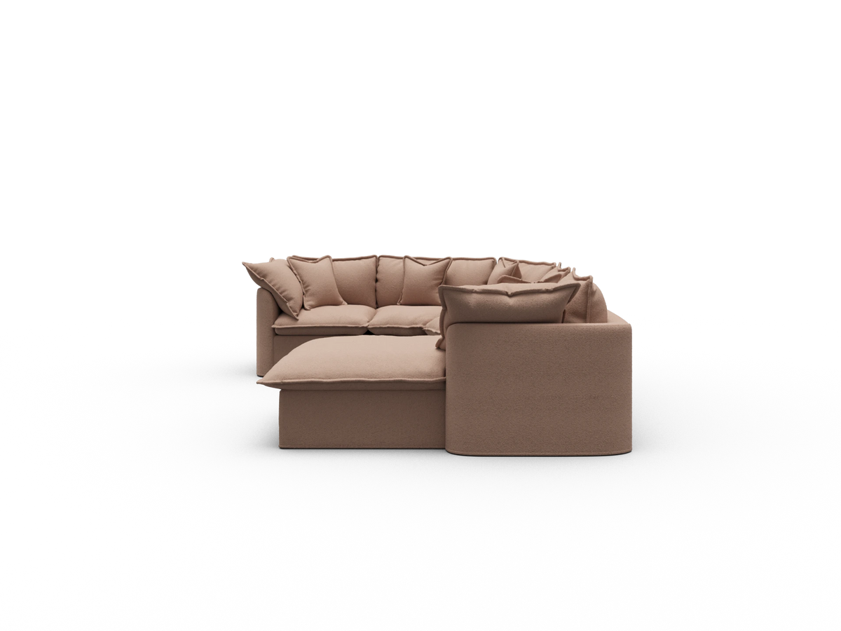 Tamarama Sectional Sofa - Pebble Beach (Luxe) / 5 Sections with Chaise / Regular