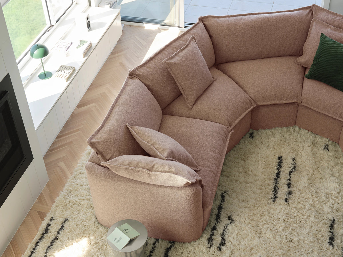Tamarama Sectional Sofa - Pebble Beach (Luxe) / 6 Sections / Extra Wide