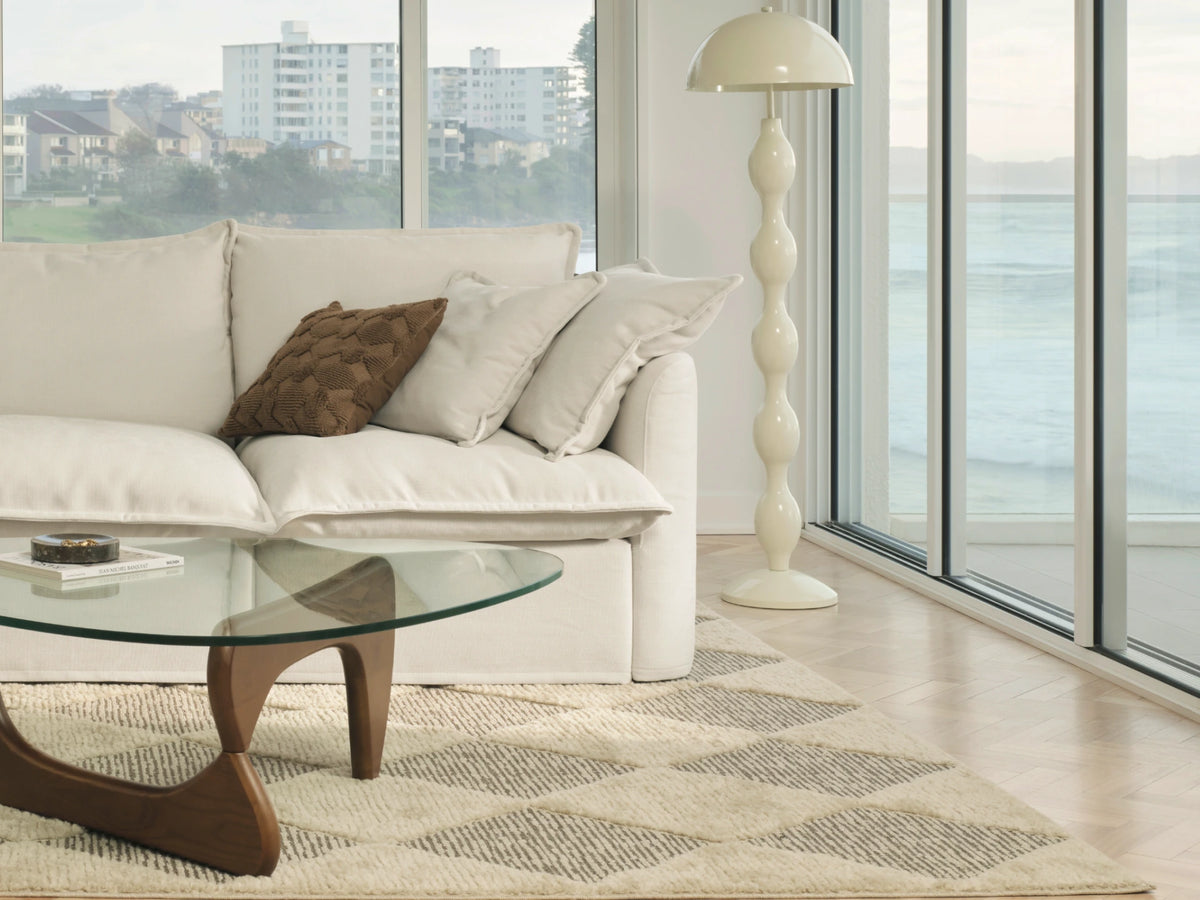 Tamarama Sectional Sofa - Winter Cream / 3 Sections / Regular