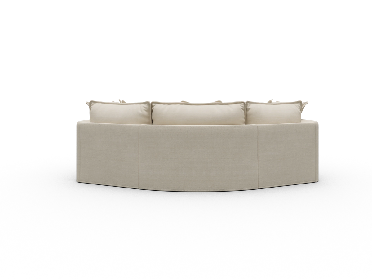 Tamarama Sectional Sofa - Winter Cream / 3 Sections / Regular
