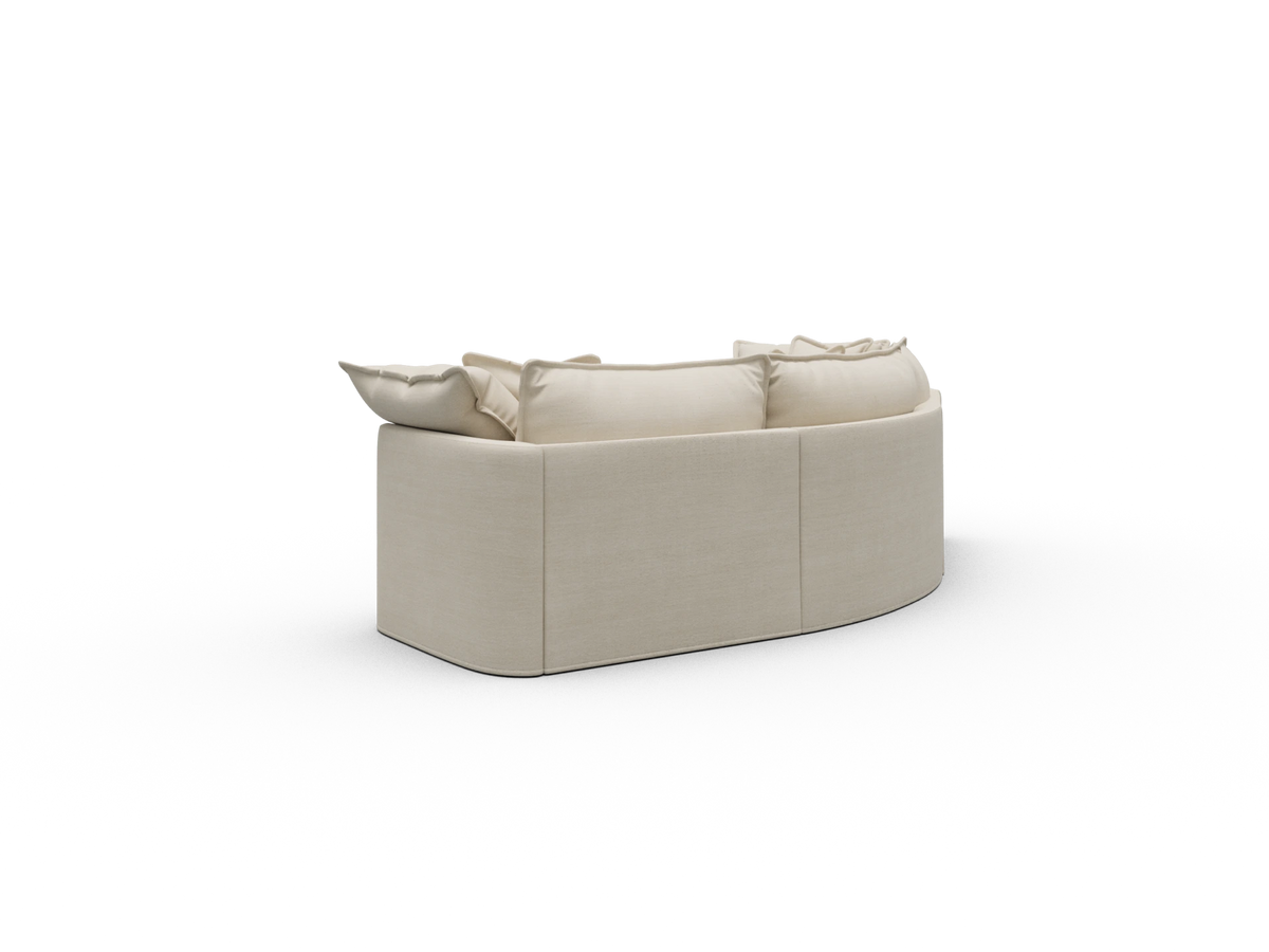Tamarama Sectional Sofa - Winter Cream / 3 Sections / Extra Wide