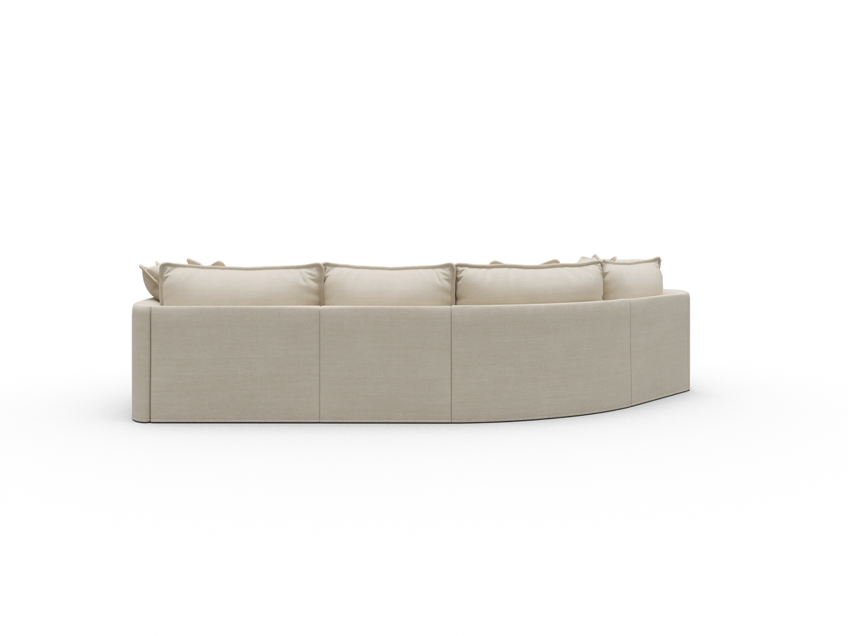Tamarama Sectional Sofa - Winter Cream / 4 Sections / Regular