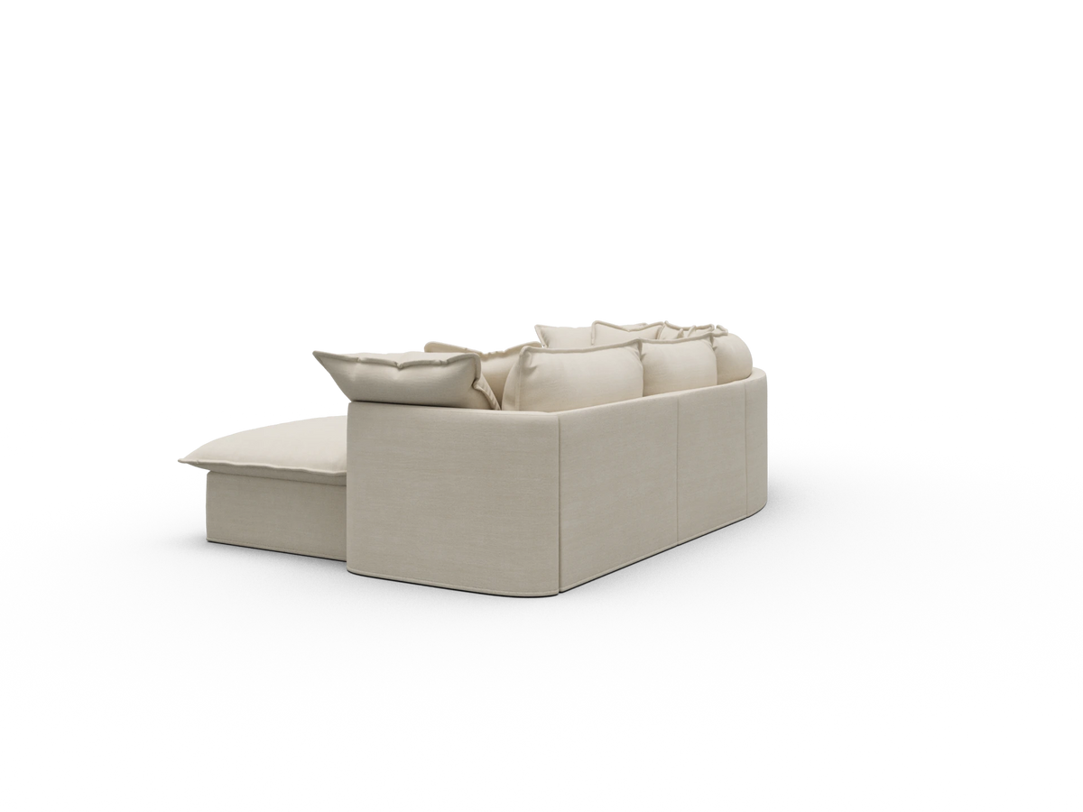 Tamarama Sectional Sofa - Winter Cream / 4 Sections / Regular