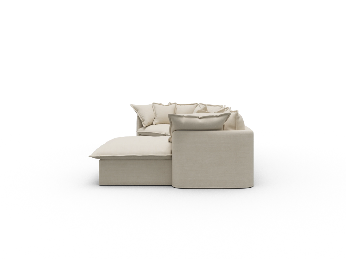 Tamarama Sectional Sofa - Winter Cream / 4 Sections / Regular
