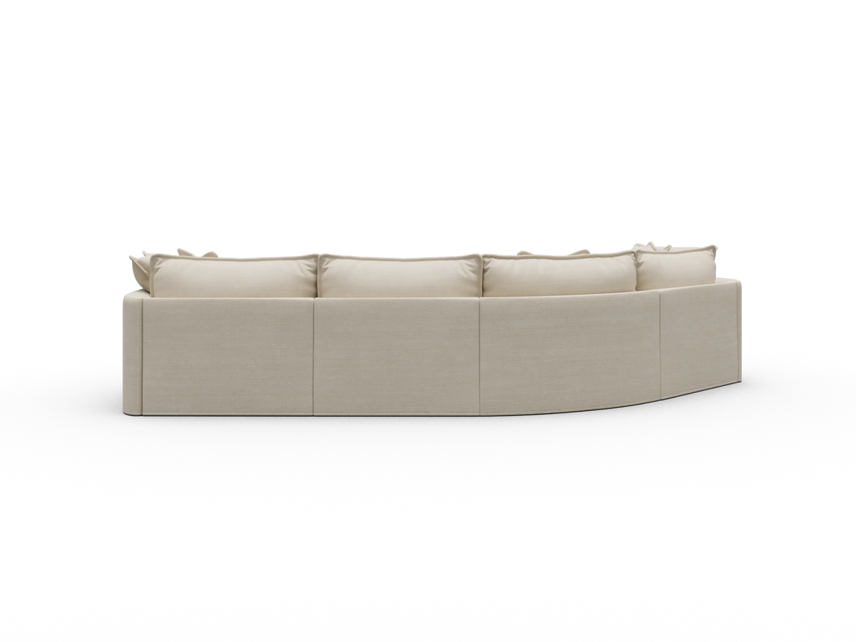Tamarama Sectional Sofa - Winter Cream / 4 Sections / Extra Wide