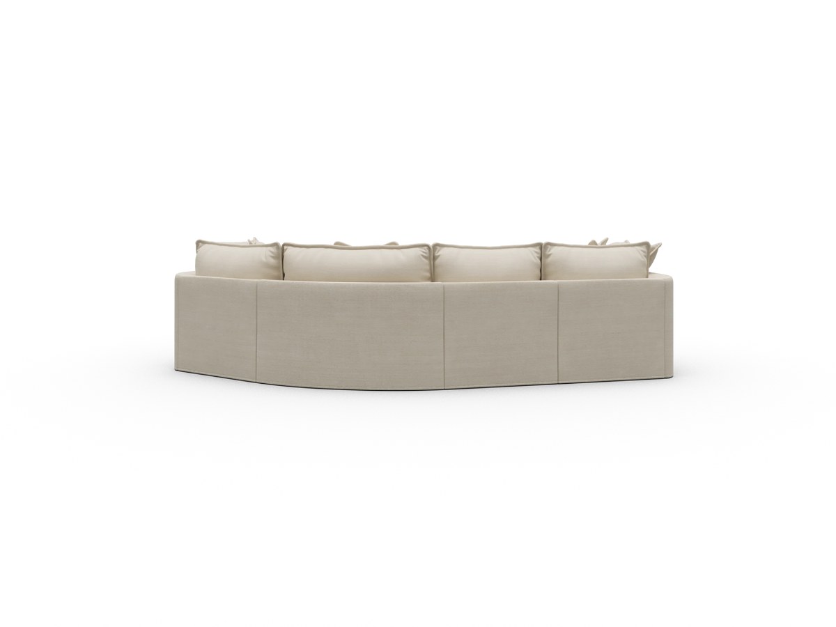 Tamarama Sectional Sofa - Winter Cream / 4 Sections / Regular