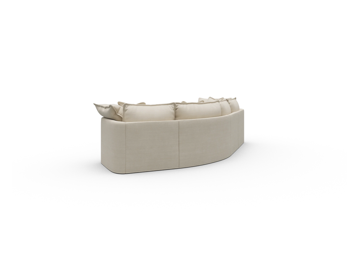 Tamarama Sectional Sofa - Winter Cream / 4 Sections / Regular