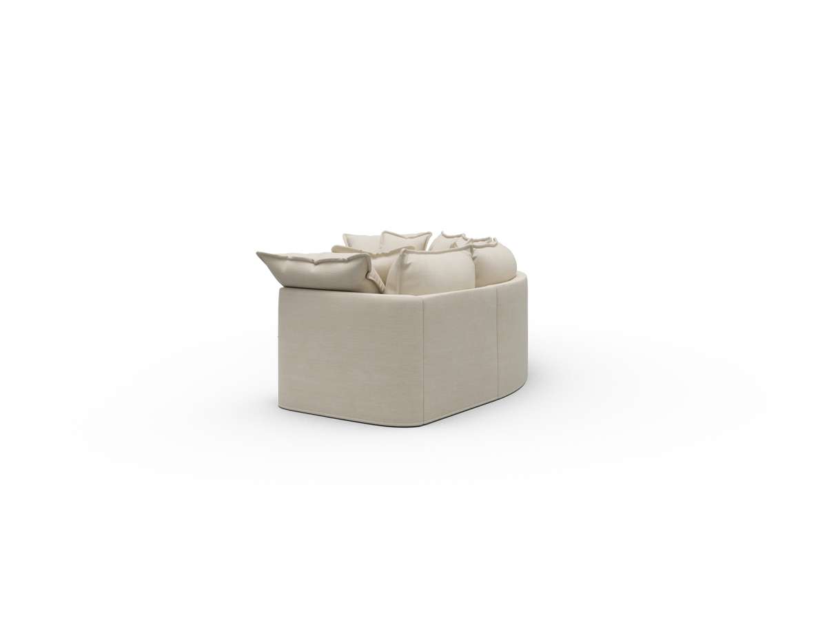 Tamarama Sectional Sofa - Winter Cream / 4 Sections / Regular