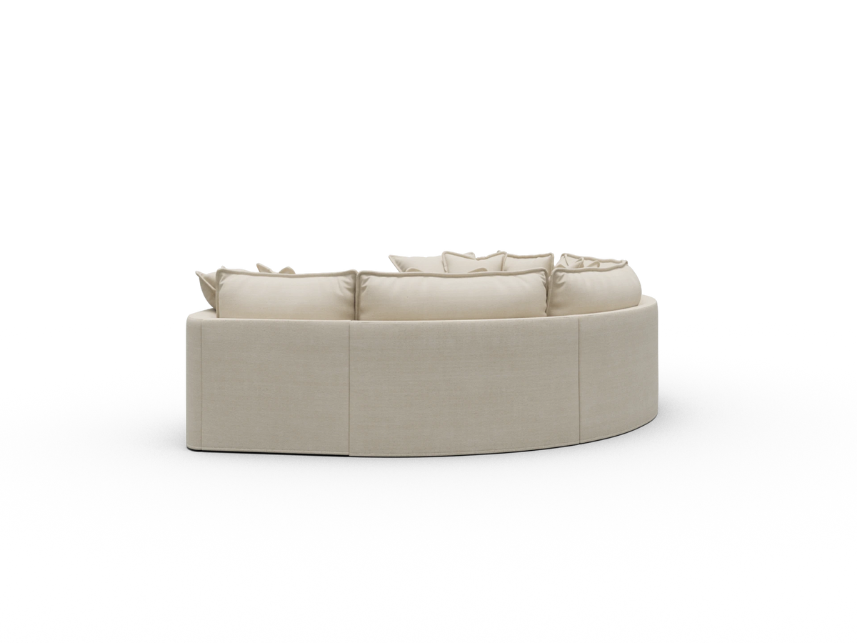 Tamarama Sectional Sofa - Winter Cream / 5 Sections / Regular