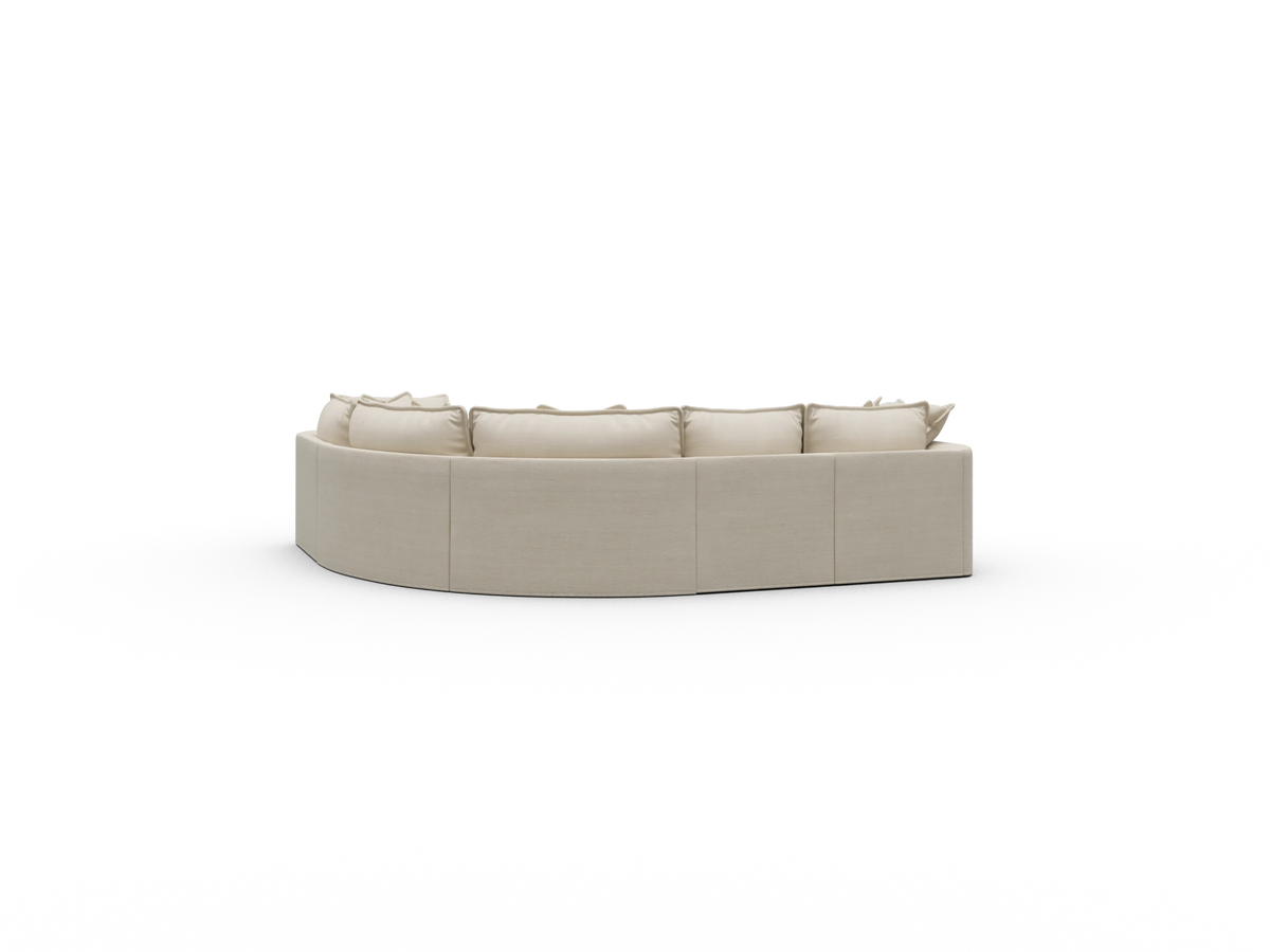 Tamarama Sectional Sofa - Winter Cream / 5 Sections / Regular