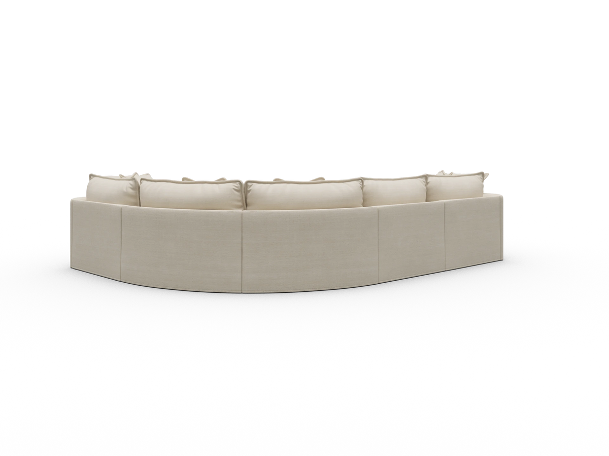 Tamarama Sectional Sofa - Winter Cream / 5 Sections / Extra Wide