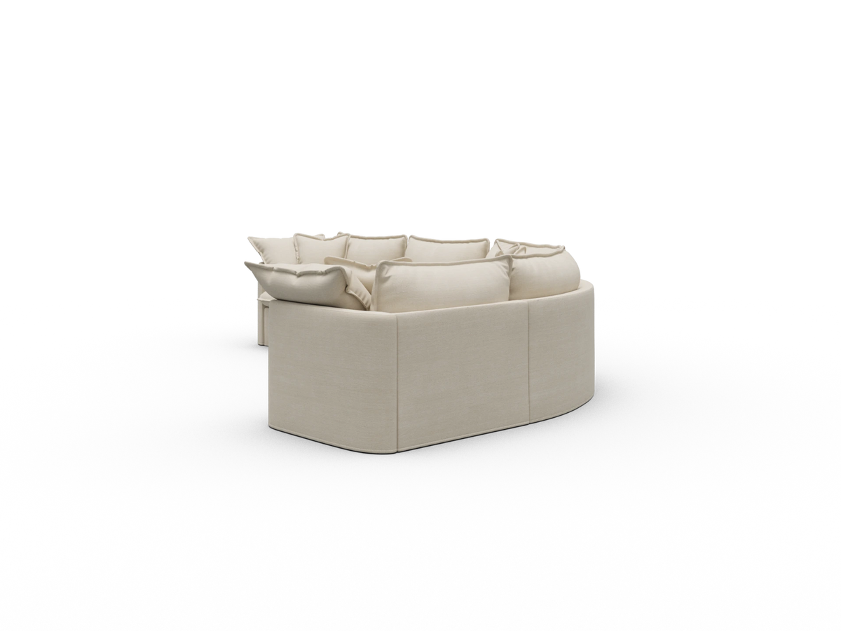 Tamarama Sectional Sofa - Winter Cream / 5 Sections / Extra Wide