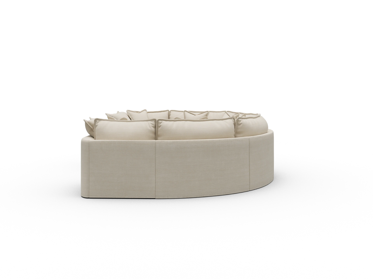 Tamarama Sectional Sofa - Winter Cream / 6 Sections / Regular