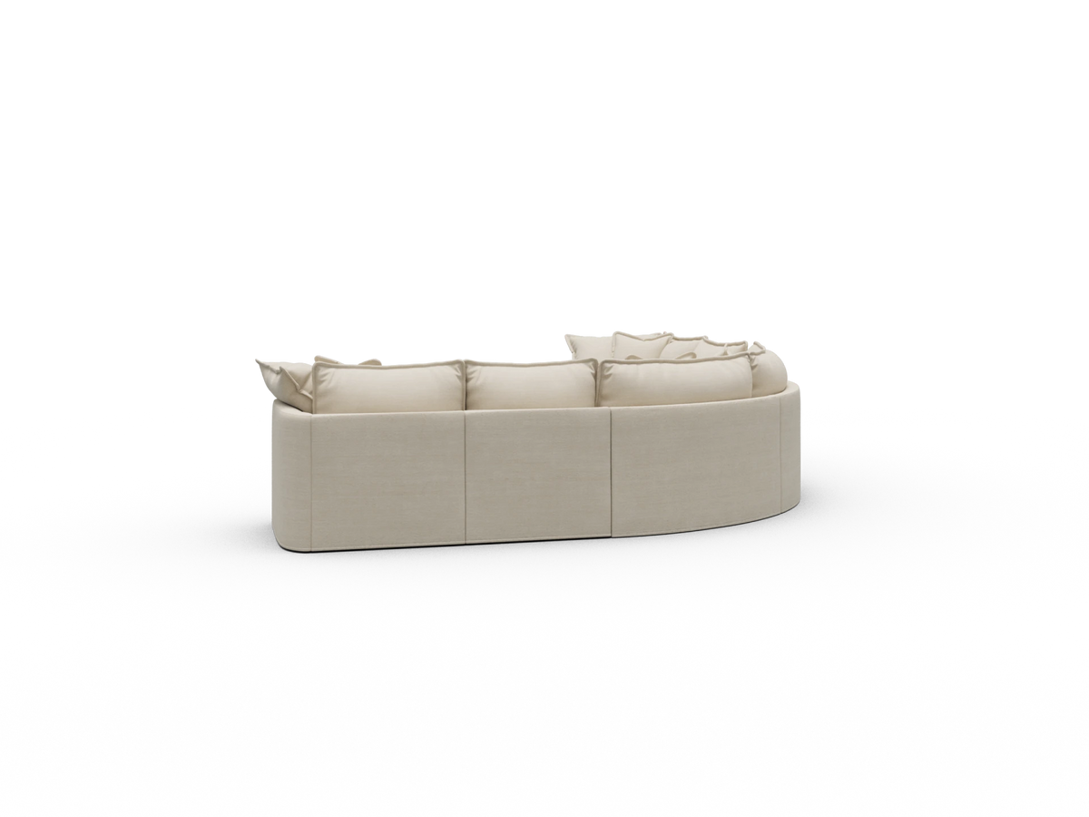 Tamarama Sectional Sofa - Winter Cream / 6 Sections / Regular