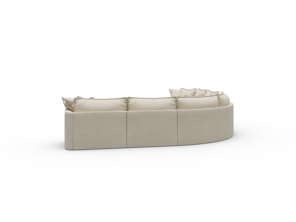 Tamarama Sectional Sofa - Winter Cream / 6 Sections / Extra Wide
