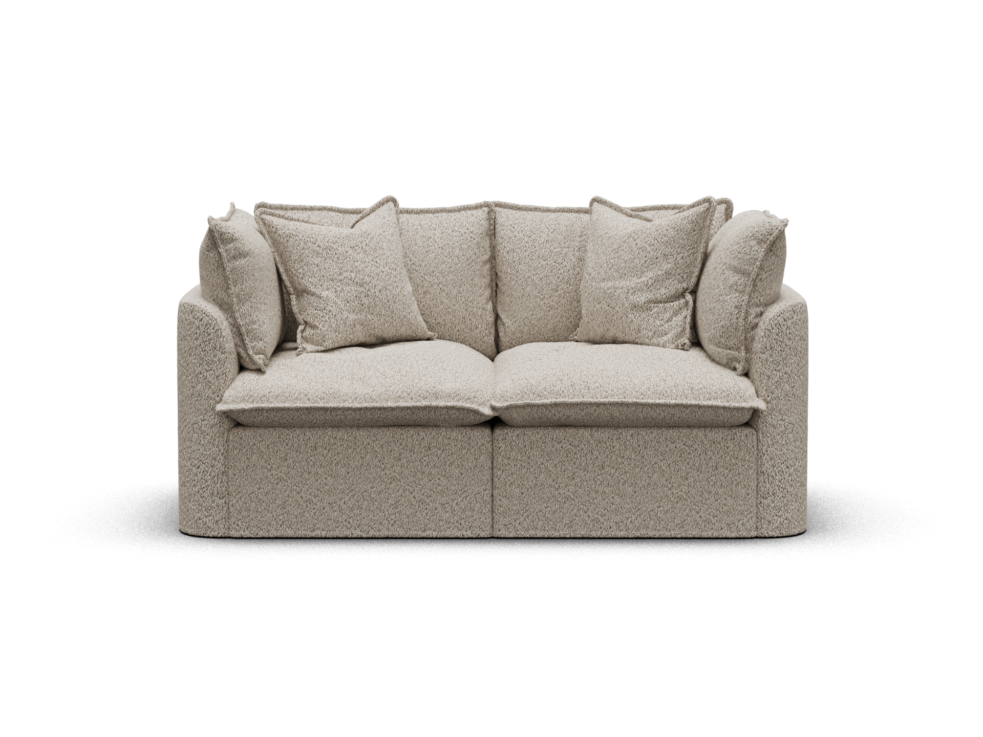 Koala Tamarama 2-section modular sofa in Aussie Latte, regular, studio shot on white