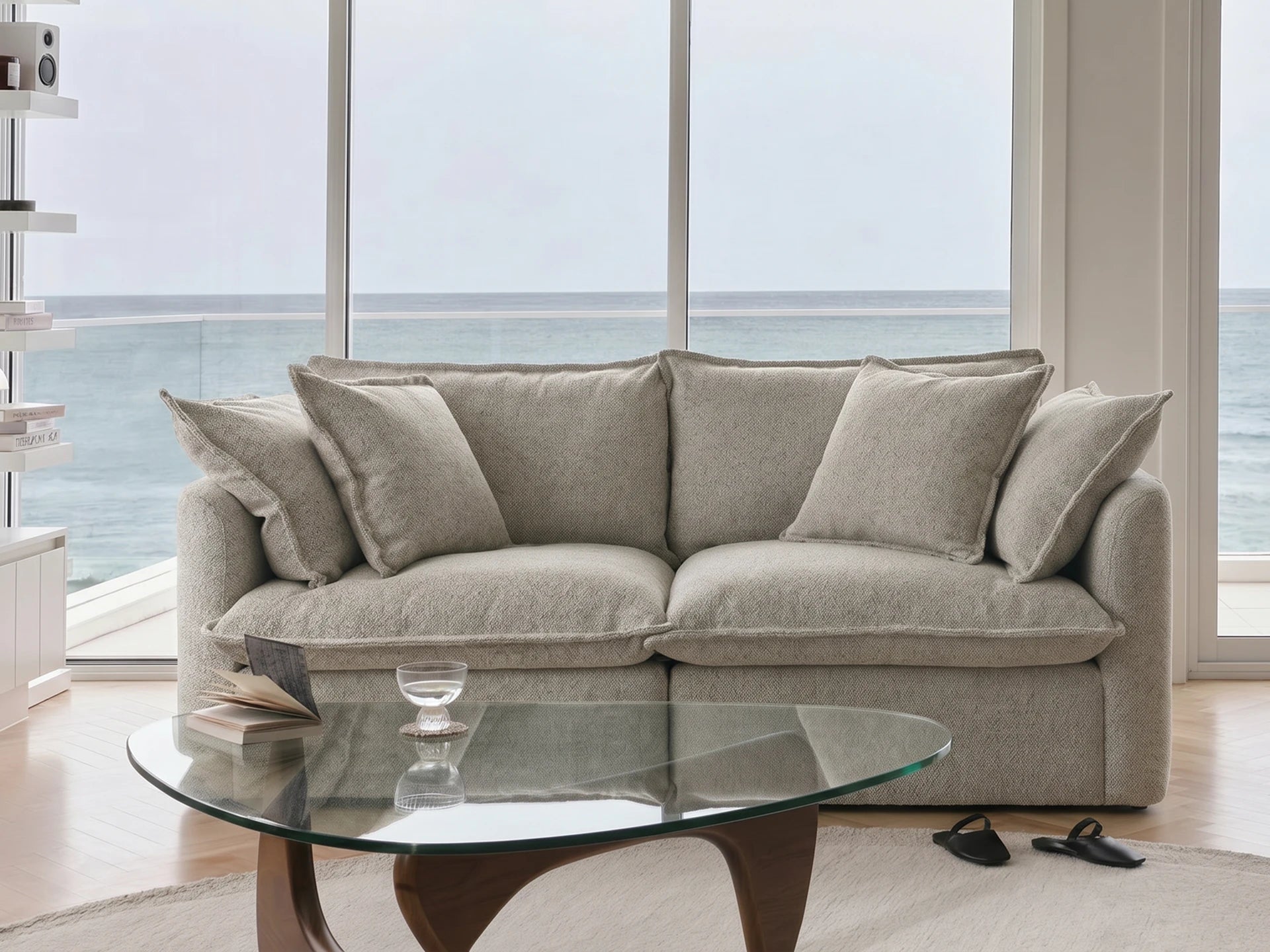 Tamarama Modular Sofa - Regular / 2 Sections / Aussie Latte (Luxe)