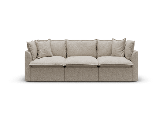 Koala Tamarama 3-section modular sofa in Aussie Latte, regular, studio shot on white