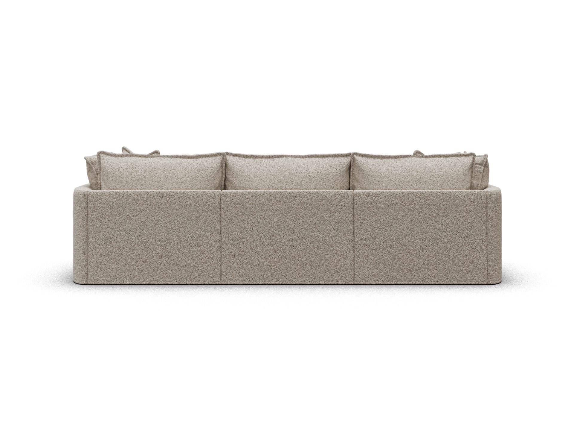Koala Tamarama 3-section modular sofa in Aussie Latte, extra-wide, studio shot on white
