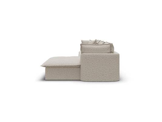 Koala Tamarama 4-section modular sofa with chaise in Aussie Latte, regular, studio shot on white