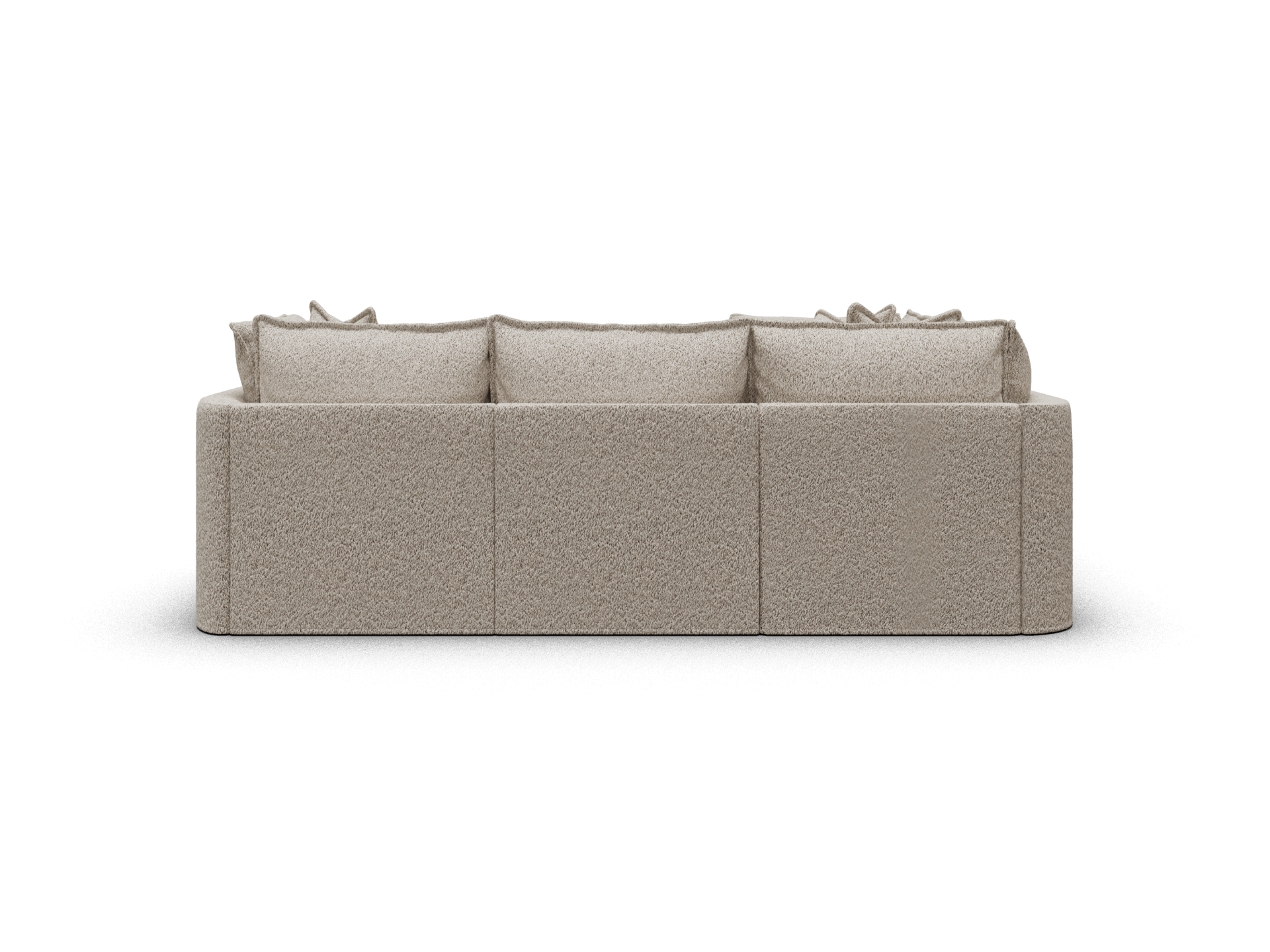 Koala Tamarama 4-section L-shape sectional in Aussie Latte, regular, studio shot on white