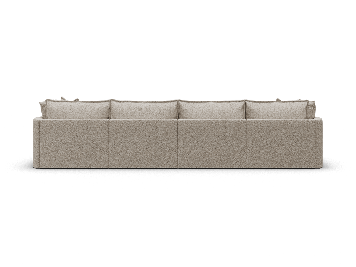 Koala Tamarama 4-section modular sofa in Aussie Latte, extra-wide, studio shot on white